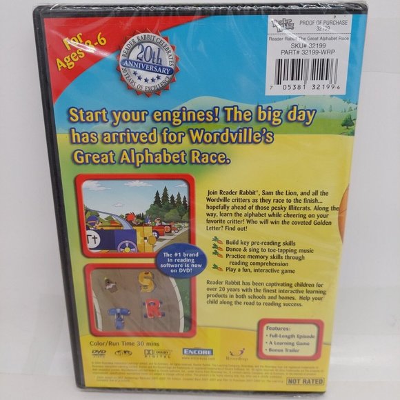 Reader Rabbit The Great Alphabet Race 2004 DVD - Picture 2 of 2